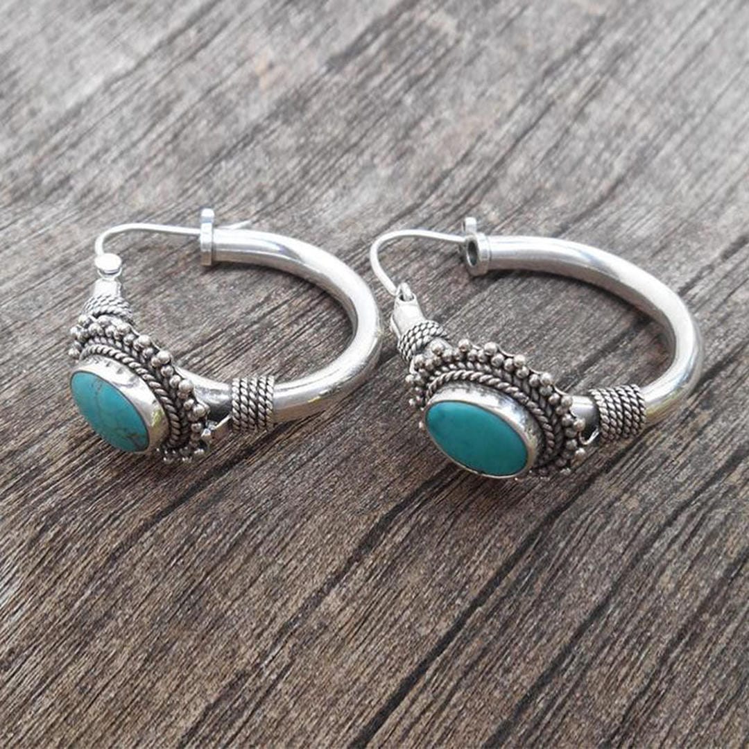 Eloísa | Pendientes Vintage con Turquesa