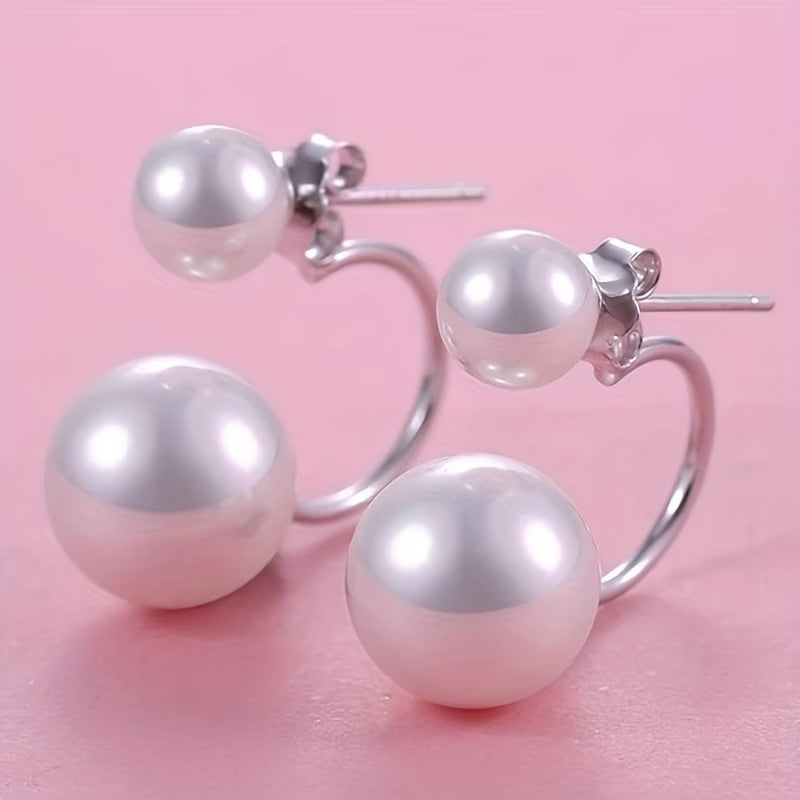 Micaela | Pendientes con doble perla