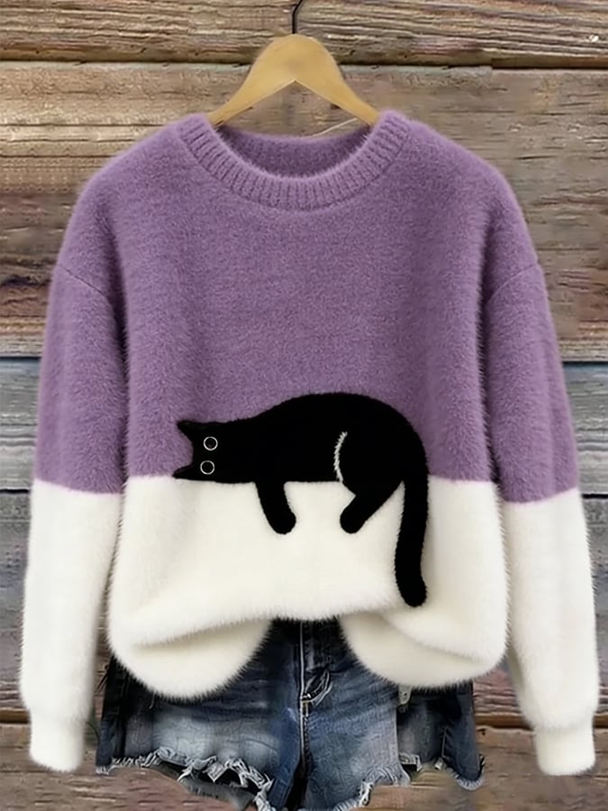 Sonia | Jersey oversize con gatos