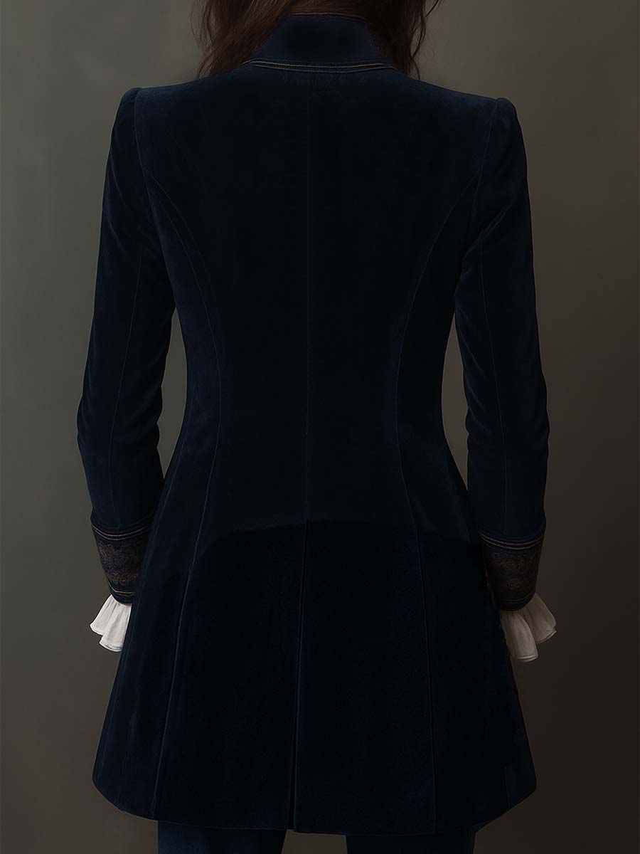 Eulalia | Elegante Chaqueta Larga Vintage con Bordados
