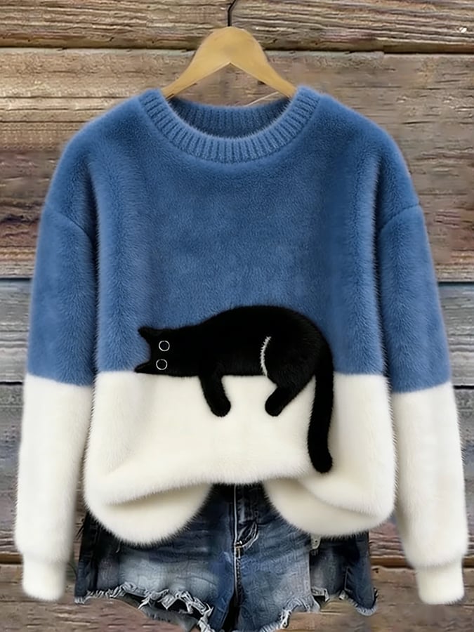Sonia | Jersey oversize con gatos