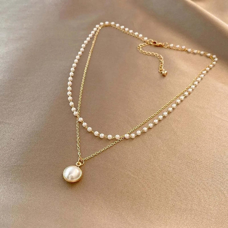 Rosario | Collar de hilera de perlas