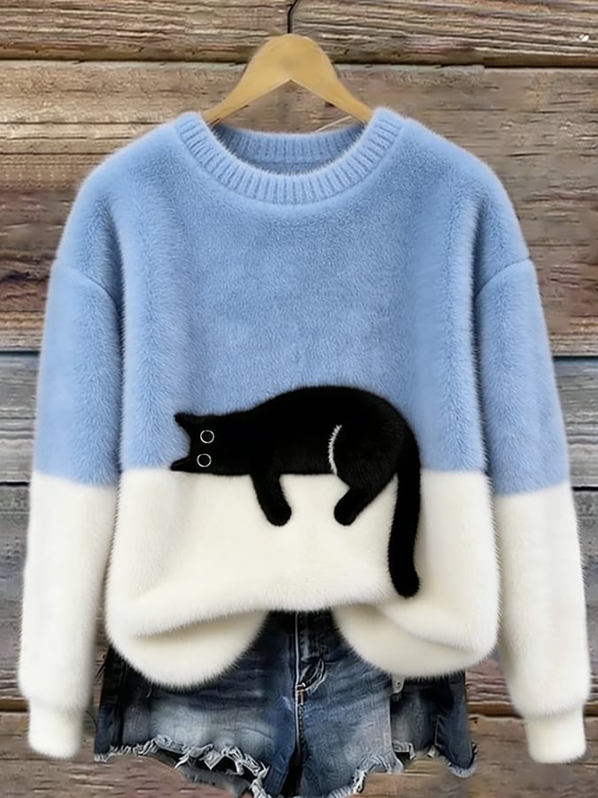 Sonia | Jersey oversize con gatos
