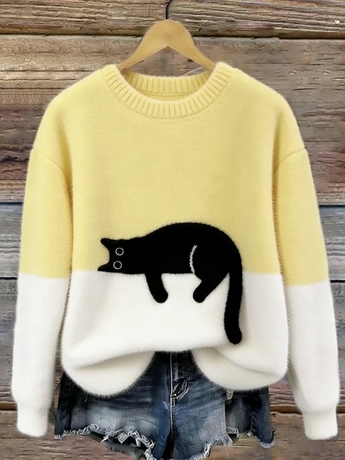 Sonia | Jersey oversize con gatos