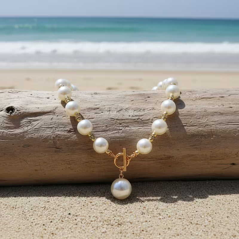 Mercedes | Conjunto de collares de perlas gruesas