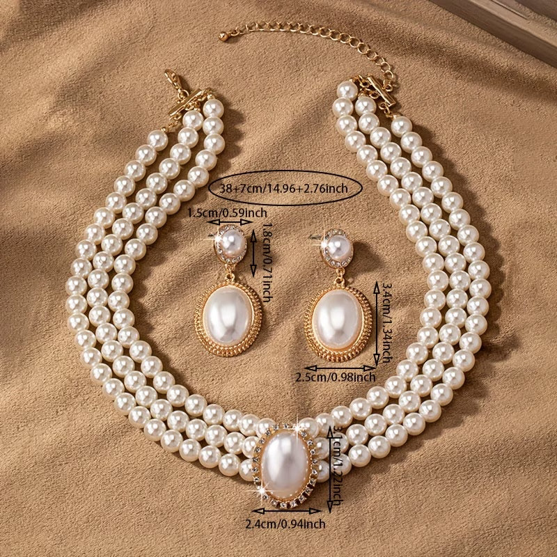 Antonia | Conjunto de joyas con perlas clásicas