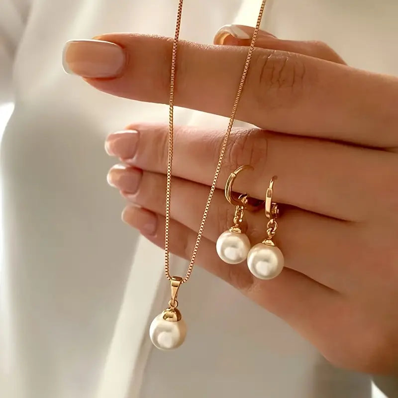 Silvana | Conjunto delicado de collares con perlas