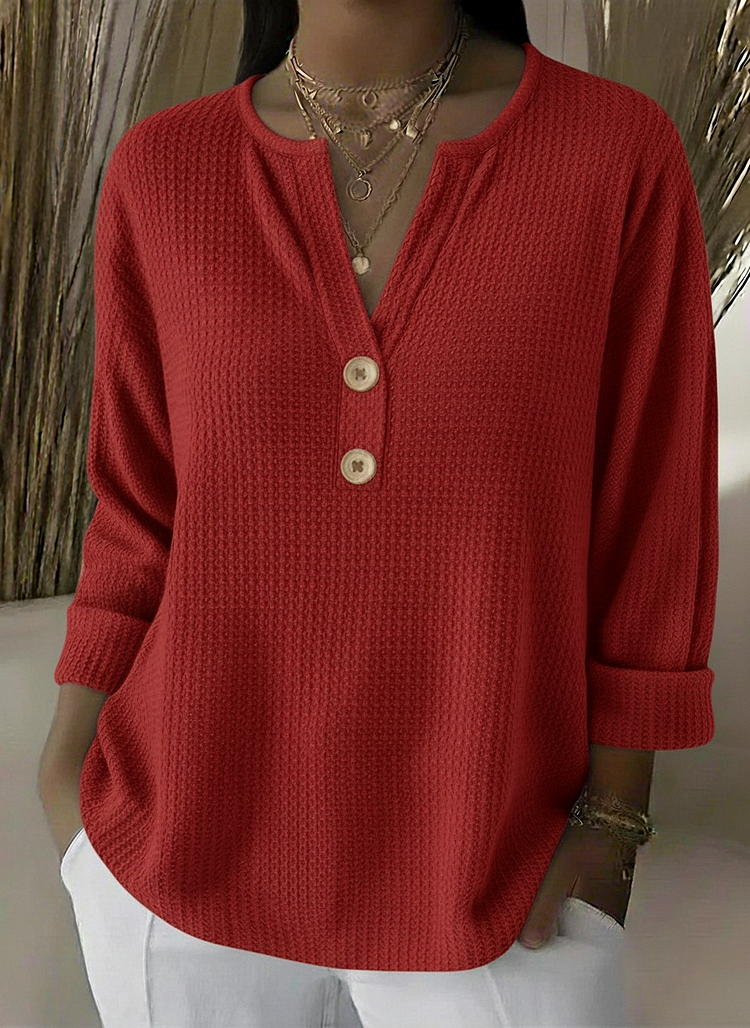 Aurelia | Top con Botones y Cuello Panadero