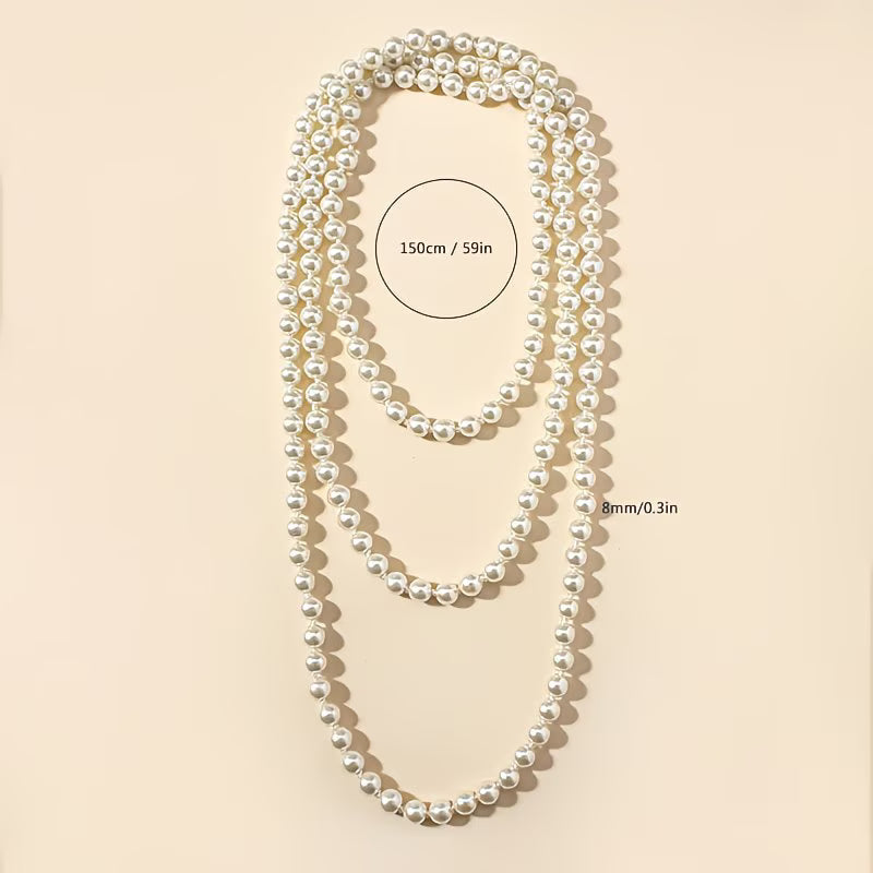 Inés | Collar con doble perla