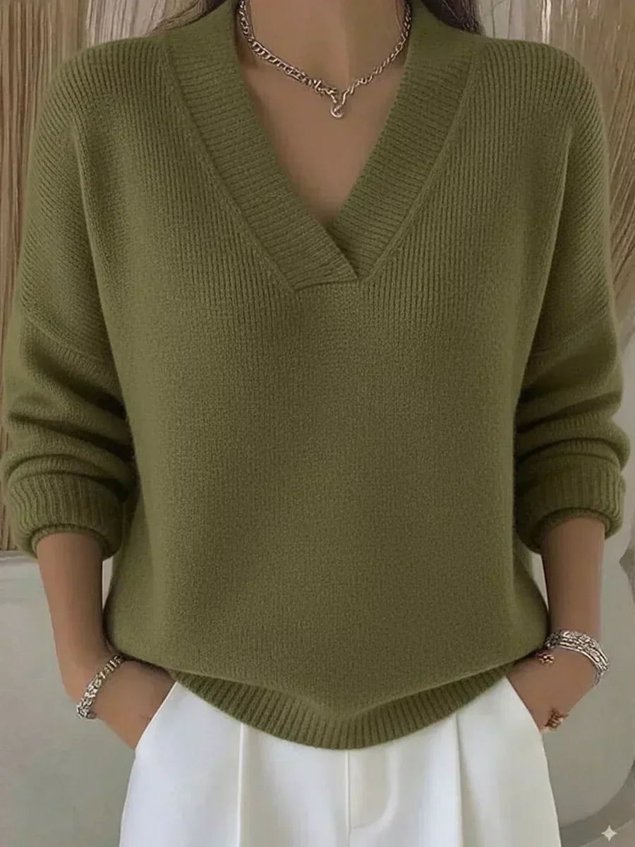 Manoli | Jersey Relajado con Cuello en V