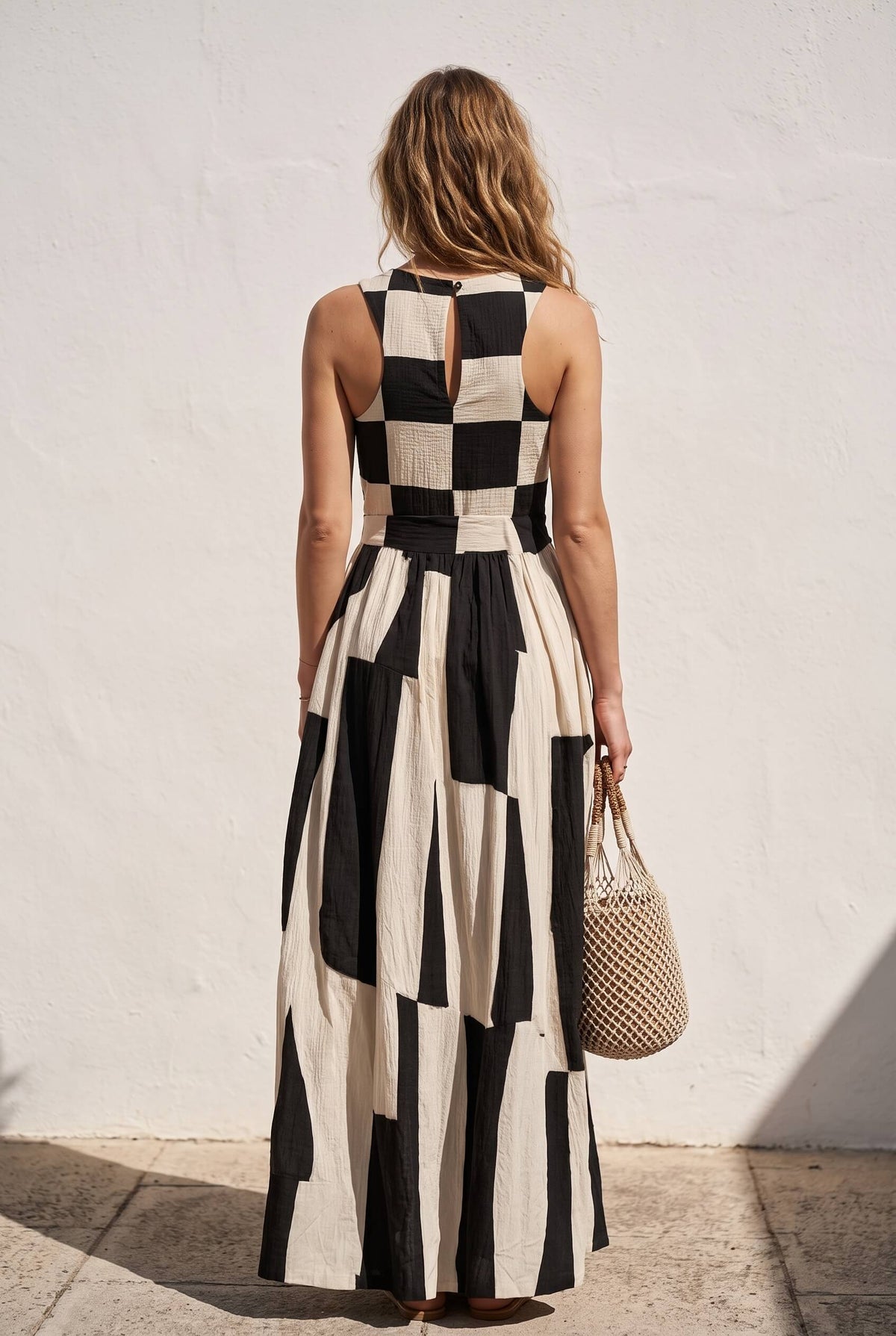 Lucía | Vestido Maxi Geométrico