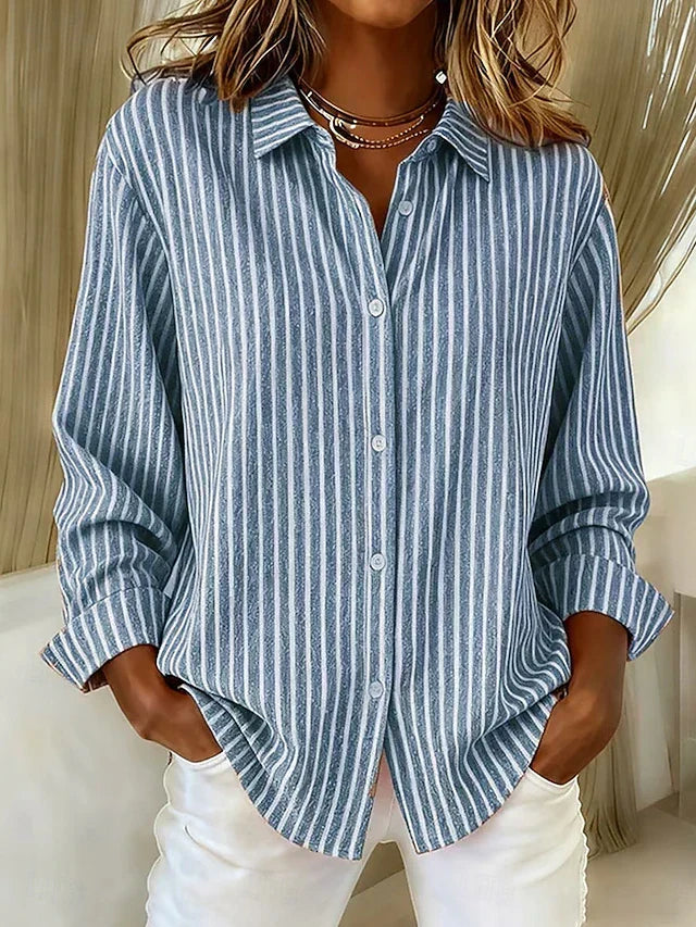 Gema | Camisa de Rayas con Botones