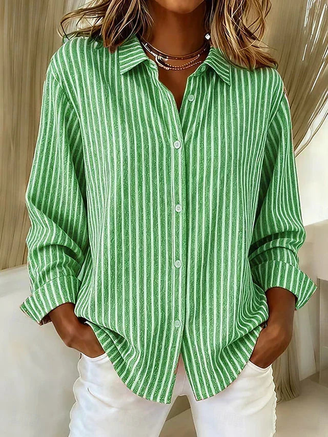 Gema | Camisa de Rayas con Botones
