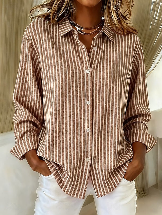 Gema | Camisa de Rayas con Botones