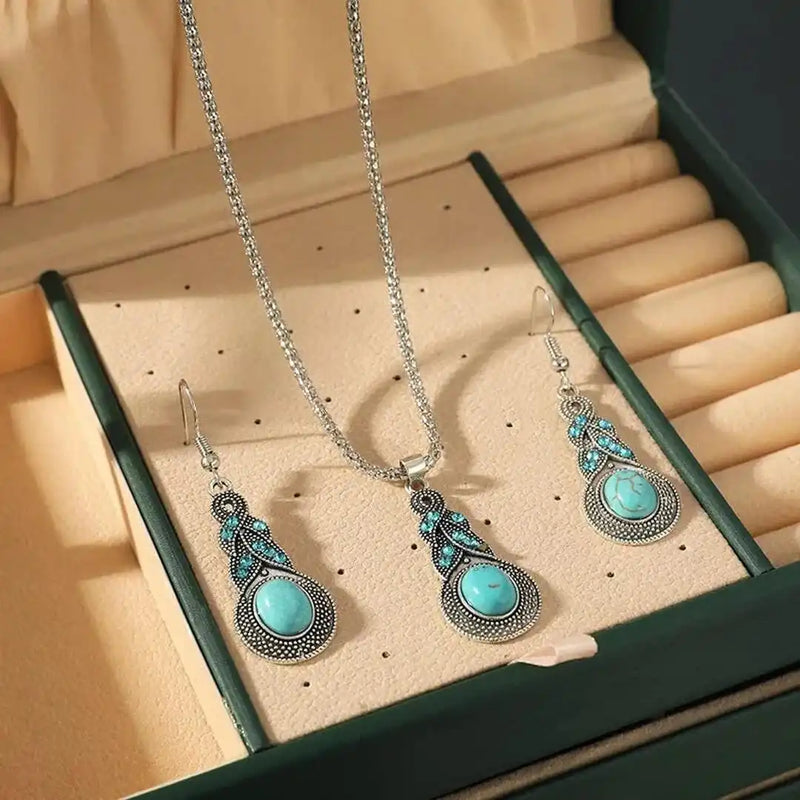 Pía | Conjunto Vintage de Joyas con Turquesa