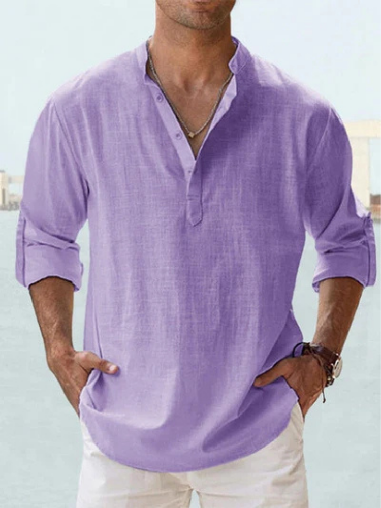Camisa Ibicenca de Lino Transpirable