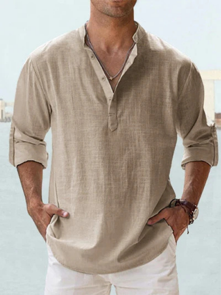 Camisa Ibicenca de Lino Transpirable