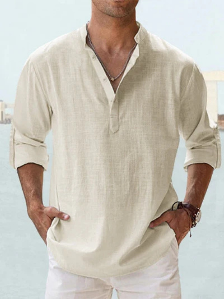 Camisa Ibicenca de Lino Transpirable