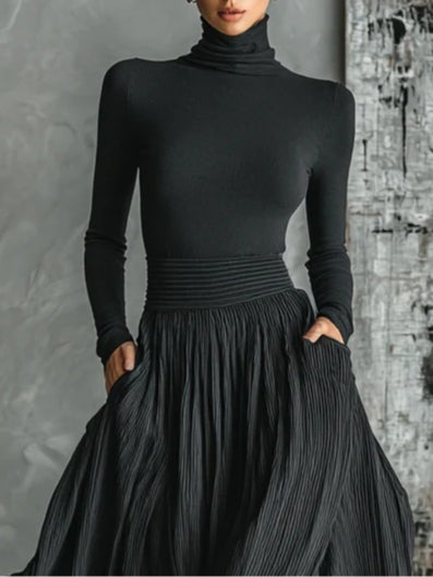 Mercedes | Conjunto de top de cuello alto y falda larga