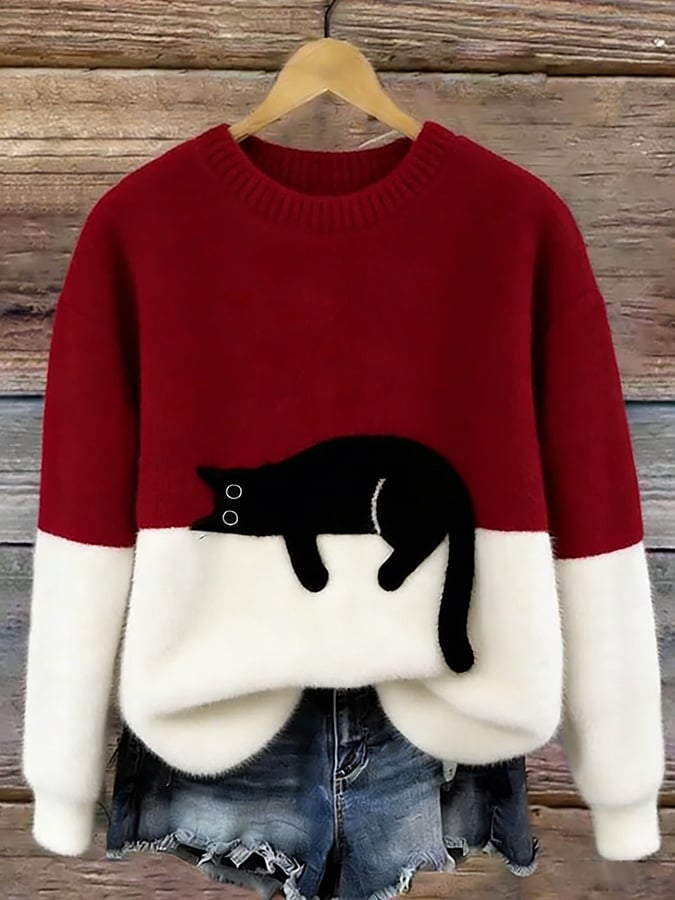 Sonia | Jersey oversize con gatos