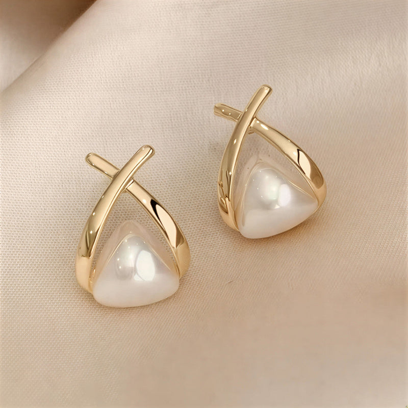 Blanca | Pendientes de perla de diario