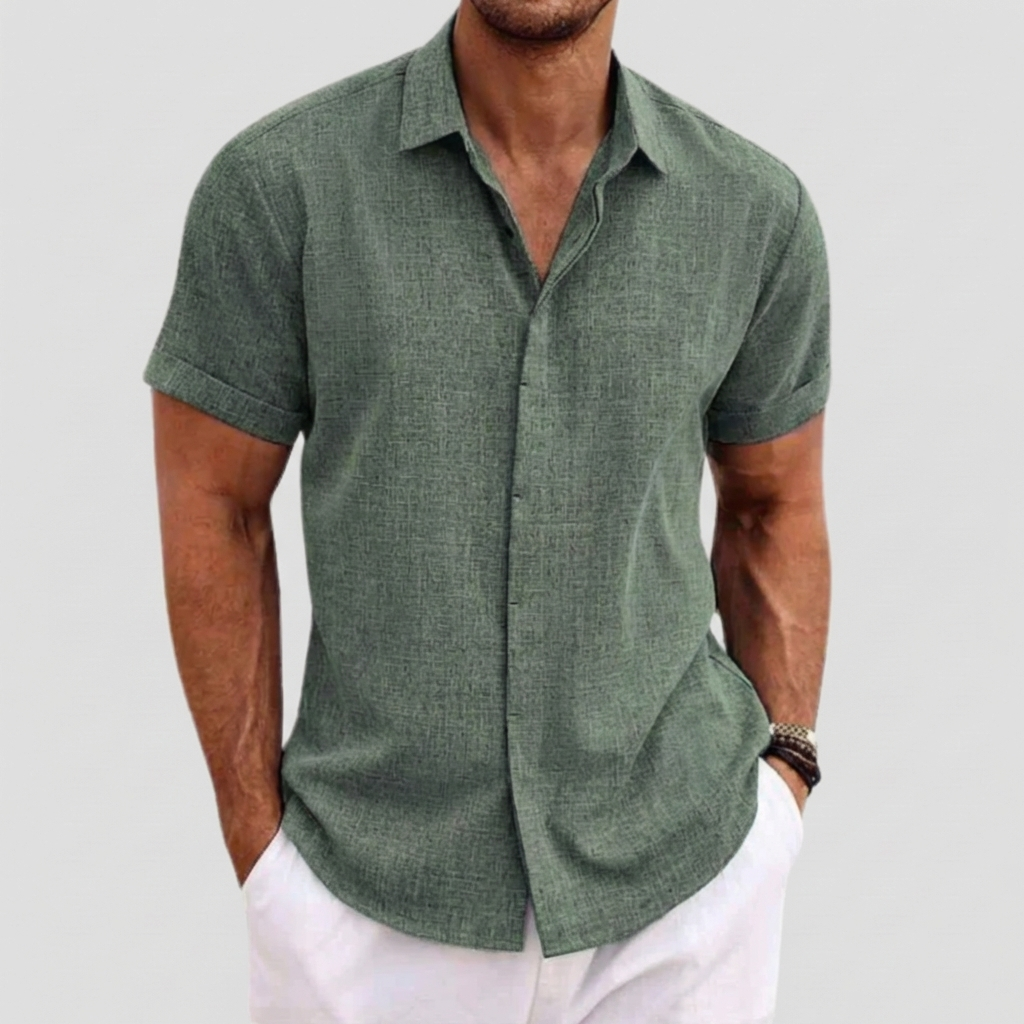 Camisa Clásica de Manga Corta para Hombre