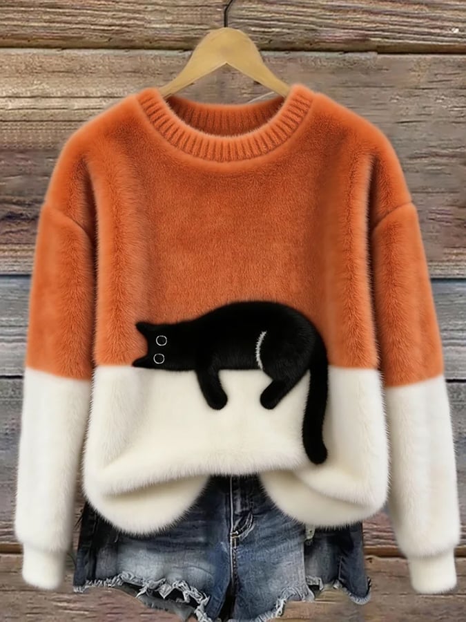 Sonia | Jersey oversize con gatos