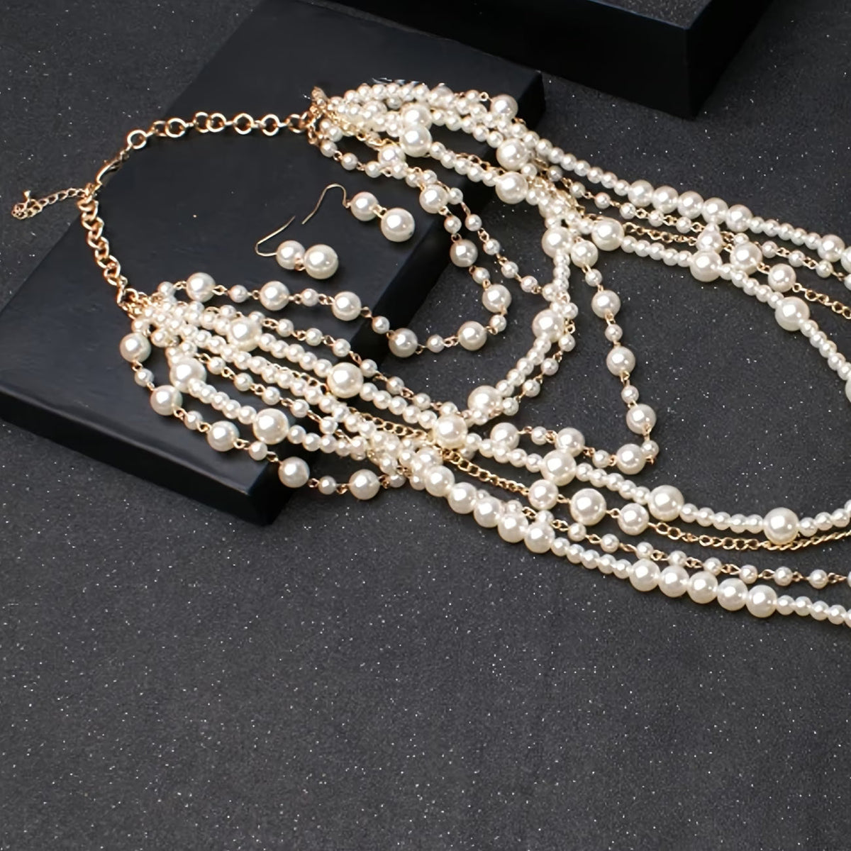 Paulina | Conjunto boho de perlas en varias capas