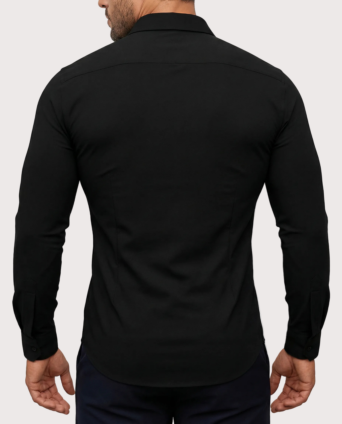 Camisa de Vestir Elástica Entallada