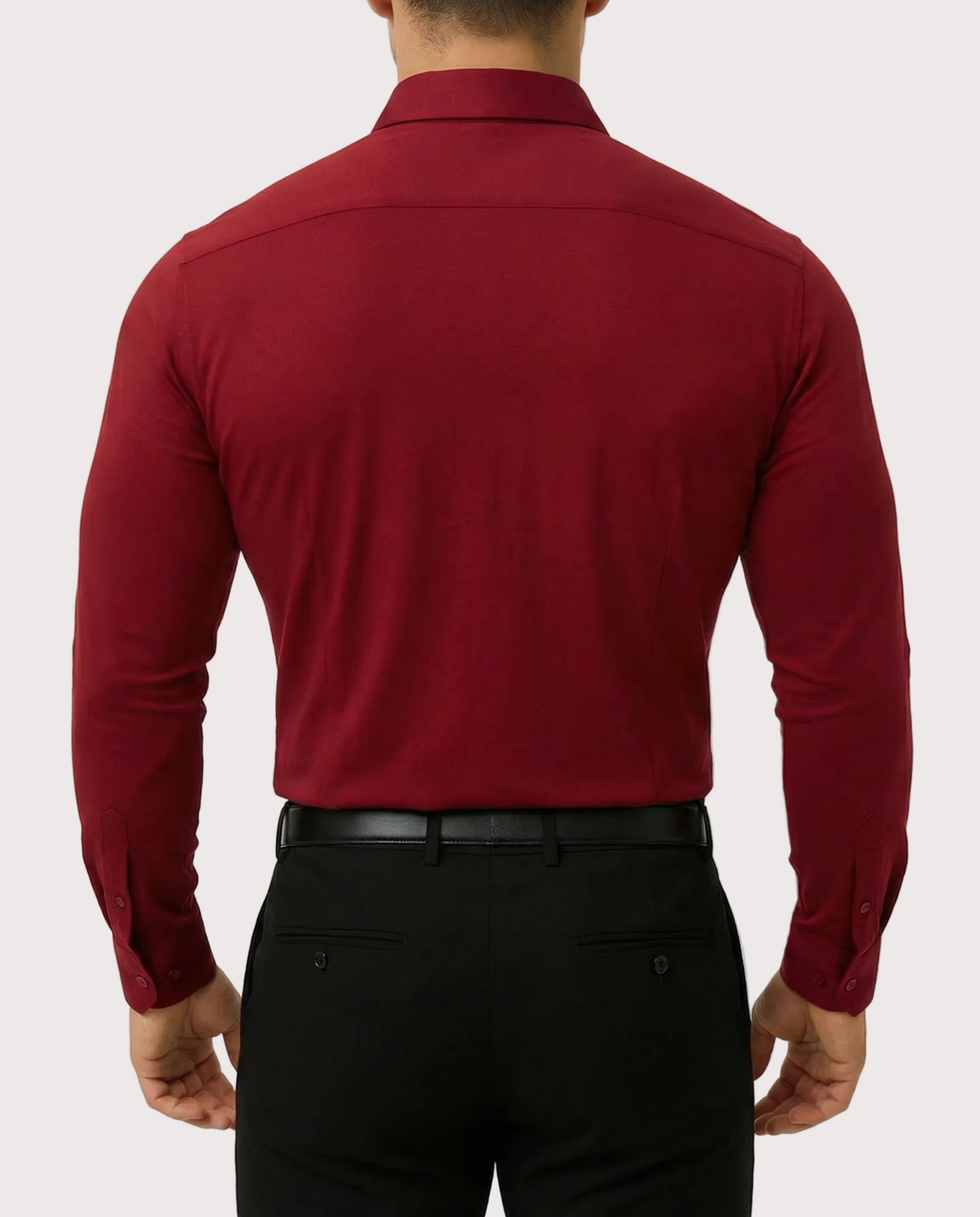 Camisa de Vestir Elástica Entallada