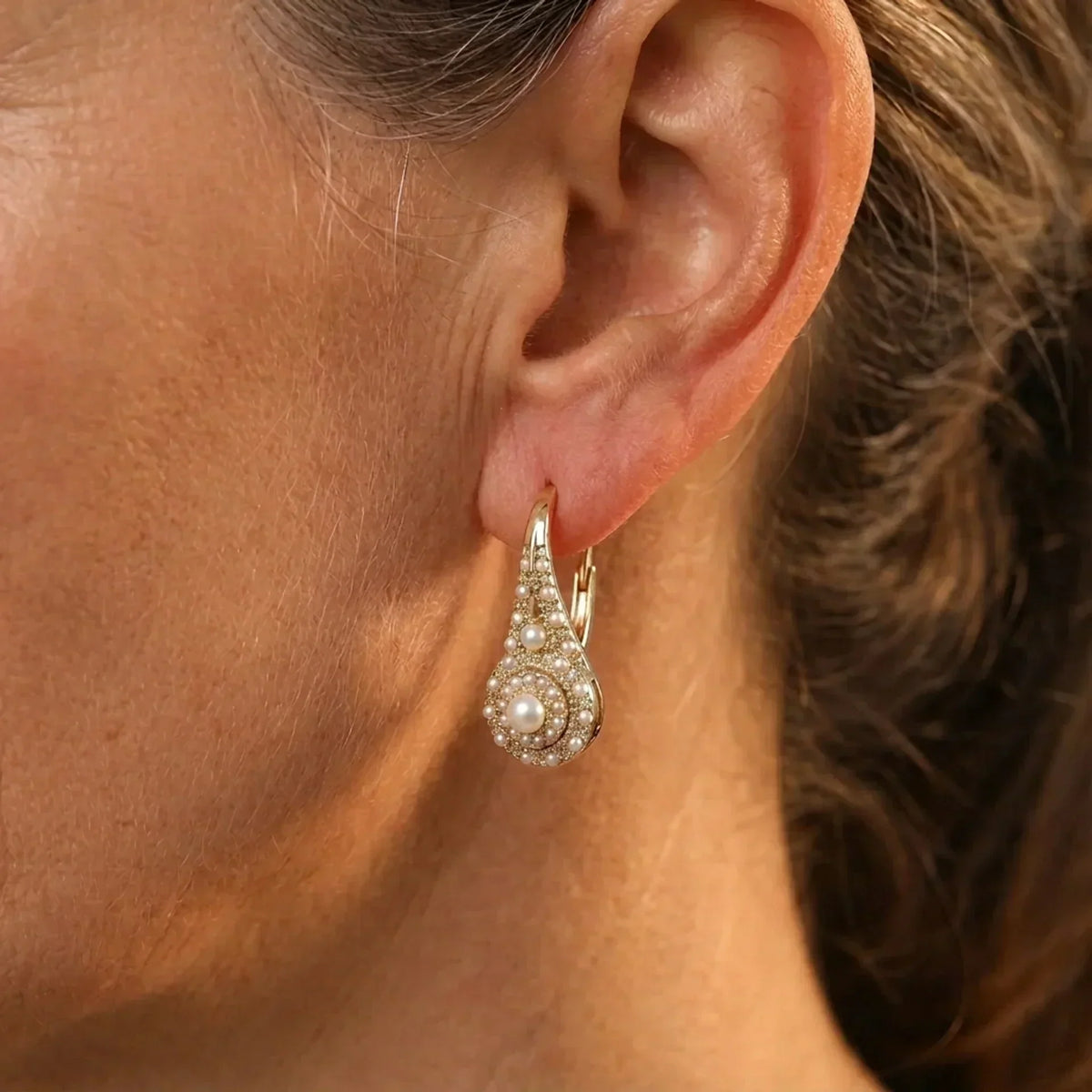 Begoña | Pendientes elegantes de perlas