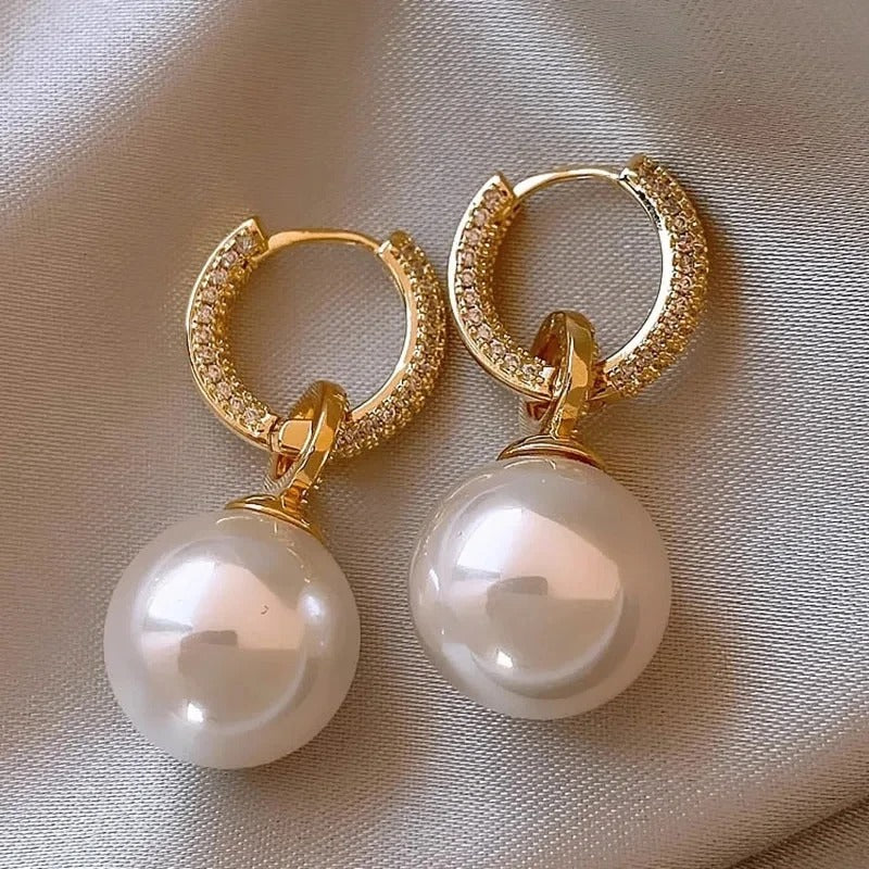 Araceli | Pendientes de perlas brillantes