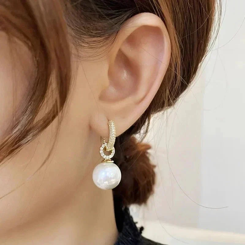 Araceli | Pendientes de perlas brillantes