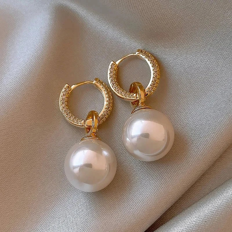Araceli | Pendientes de perlas brillantes