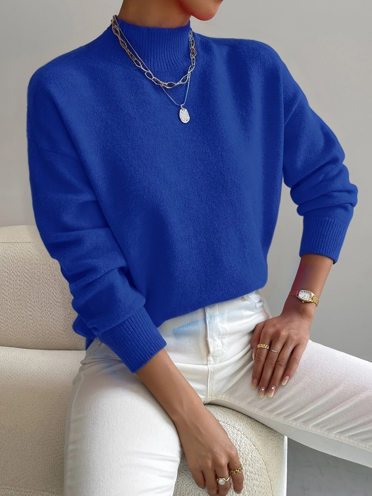 Candelaria | Jersey Suave de Cuello Alto
