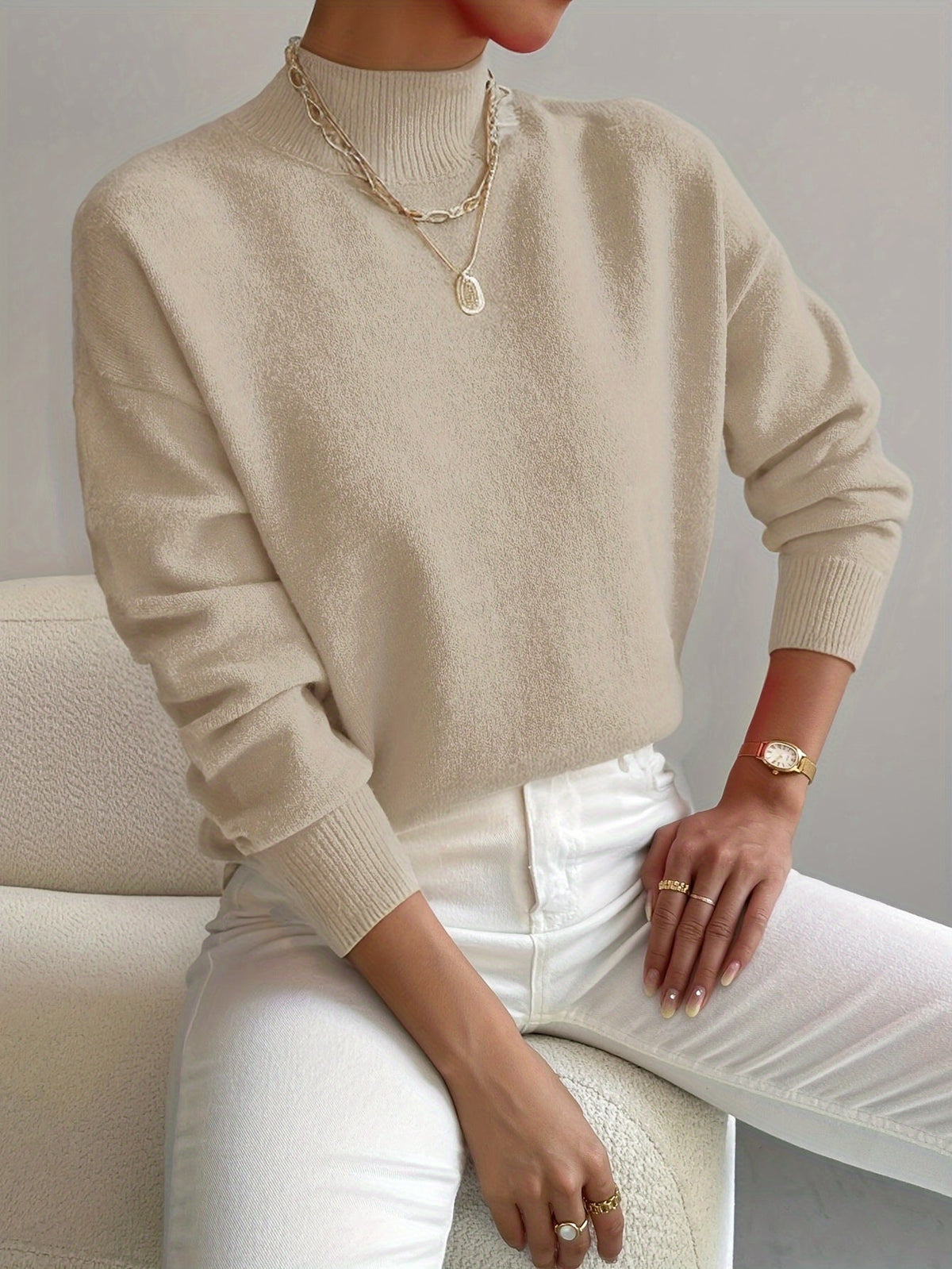 Candelaria | Jersey Suave de Cuello Alto