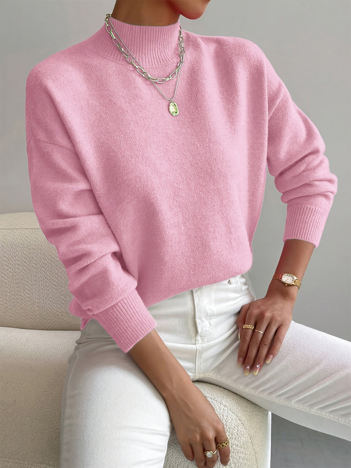 Candelaria | Jersey Suave de Cuello Alto