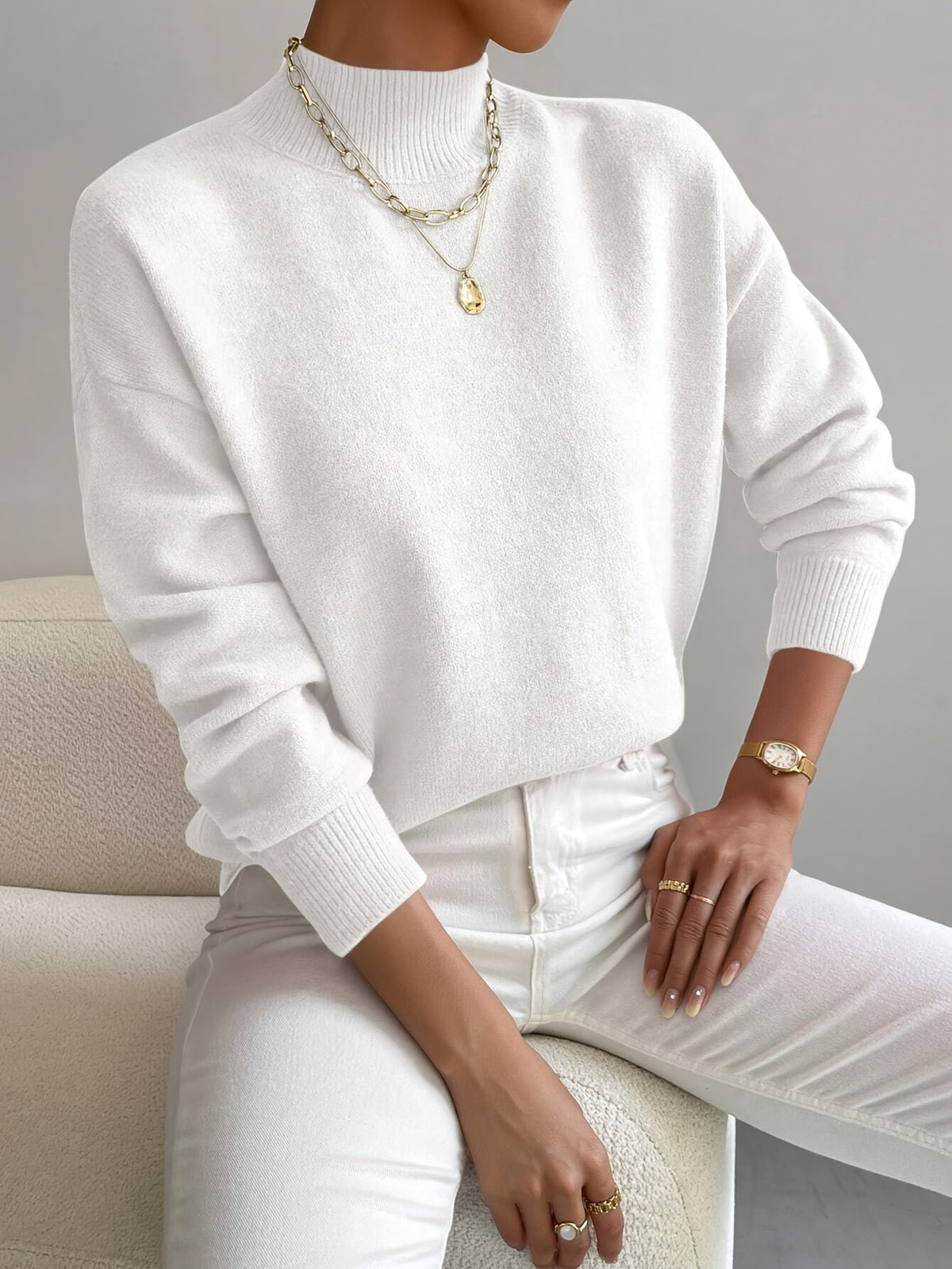 Candelaria | Jersey Suave de Cuello Alto