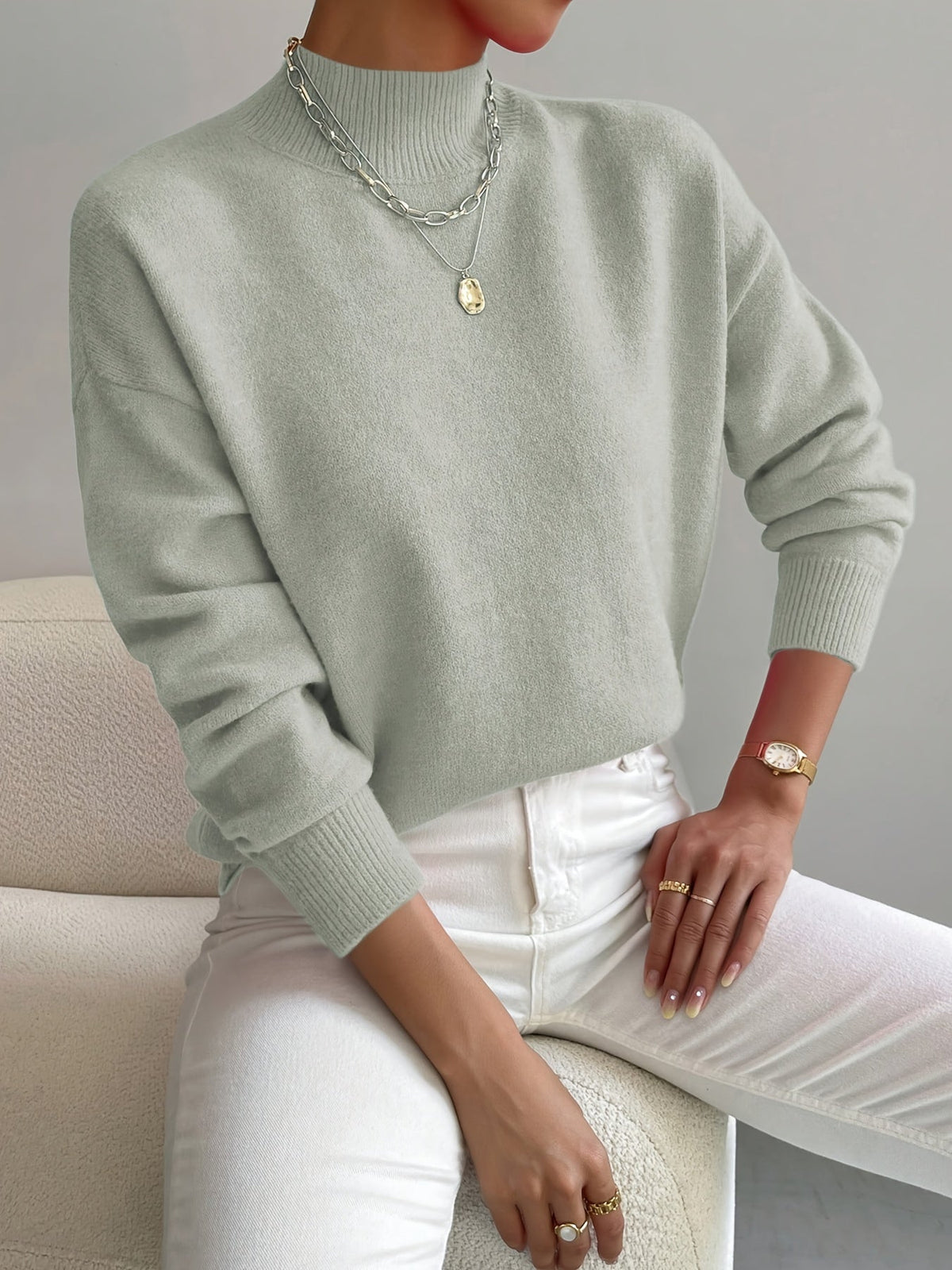 Candelaria | Jersey Suave de Cuello Alto